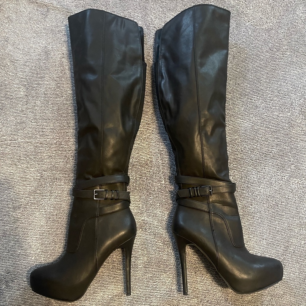 ALDO black above the knee stiletto boots